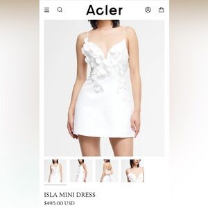 Acler Isla 3D Floral Mini Dress